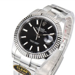 Rolex--Datejust 126334 41mm Oyster 904L SS/SS Black/Stk Clean VR3235