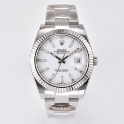 Rolex--Datejust 126334 41mm Oyster SS/SS Silver/Stk Clean VR3235