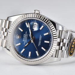 Rolex-Datejust 126334 41mm Jubilee 904L SS/SS Blue/Stk Clean VR3235
