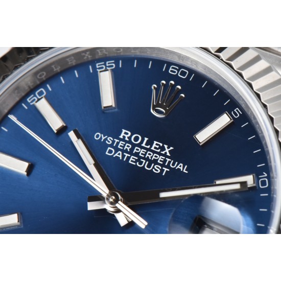 Rolex-Datejust 126334 41mm Jubilee 904L SS/SS Blue/Stk Clean VR3235