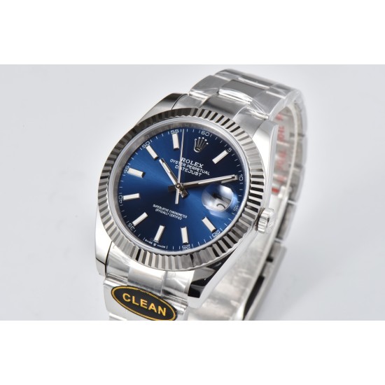 Rolex--Rolex - Datejust 126334 41mm Oyster 904L Blue SS/SS Clean VR3235