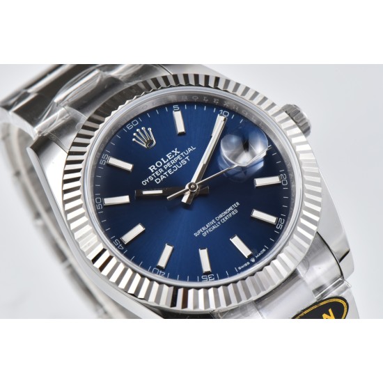 Rolex--Rolex - Datejust 126334 41mm Oyster 904L Blue SS/SS Clean VR3235