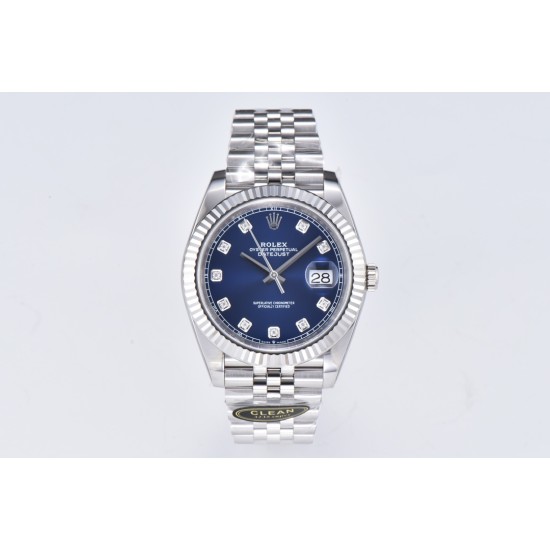 Rolex-Datejust 126334 41mm Jub SS/SS Blue/Mois Clean VR3235