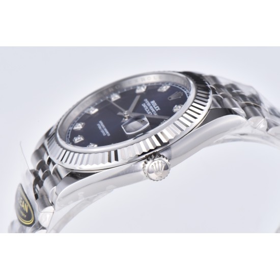 Rolex-Datejust 126334 41mm Jub SS/SS Blue/Mois Clean VR3235