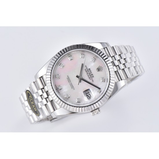 Rolex-Datejust 126334 41mm Jub SS/SS Mop/Mois Clean VR3235