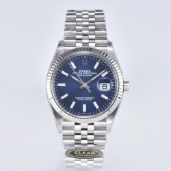 Rolex-Datejust 126234 36mm Jub SS/SS Blue/Stk Clean VR3235