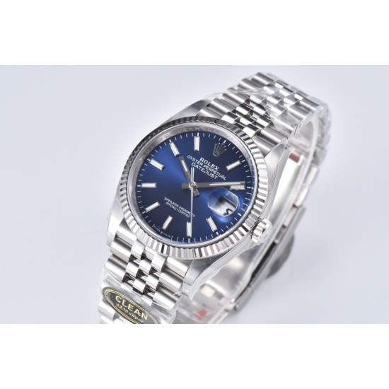 Rolex-Datejust 126234 36mm Jub SS/SS Blue/Stk Clean VR3235