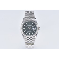 Rolex-Datejust 126234 36mm Jub SS/SS Grey/Stk CLEAN(JQF) VR3235