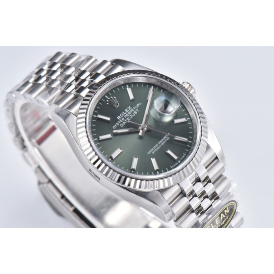 Rolex-Datejust 126234 36mm Jub SS/SS Grey/Stk CLEAN(JQF) VR3235