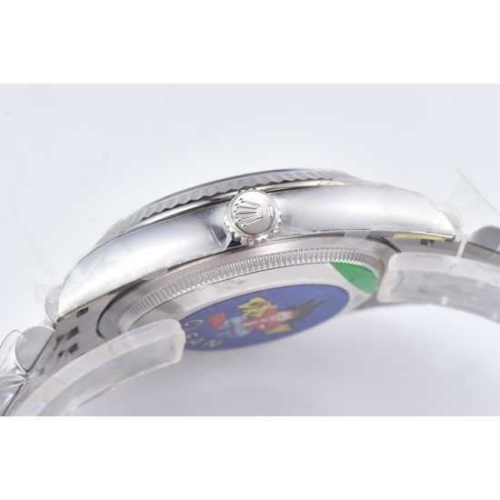 Rolex-Datejust 126234 36mm Jub SS/SS Grey/Stk CLEAN(JQF) VR3235