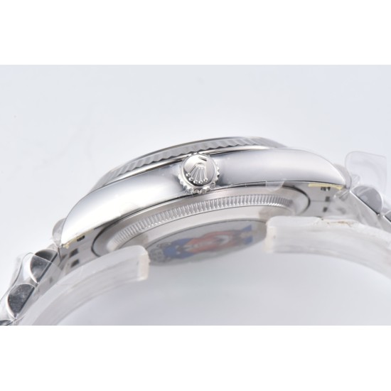 Rolex-Datejust 126234 36mm Jub SS/SS Palm Motif Green/Stk CLEAN(VSF) VS3235