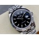 Rolex-Datejust 126334 41mm Jub Flt 904L SS/SS Black/Stk VSF VS3235