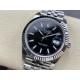 Rolex-Datejust 126334 41mm Jub Flt 904L SS/SS Black/Stk VSF VS3235