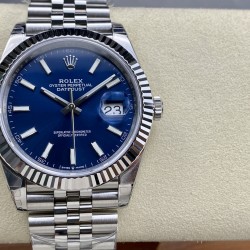 Rolex-Datejust 126334 41mm Jub Flt 904L SS/SS Blue/Stk VSF VS3235
