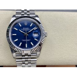 Rolex-Datejust 126334 41mm Jub Flt 904L SS/SS Blue/Stk VSF VS3235