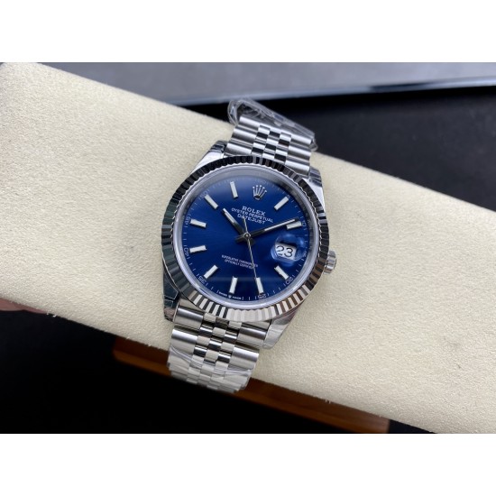 Rolex-Datejust 126334 41mm Jub Flt 904L SS/SS Blue/Stk VSF VS3235