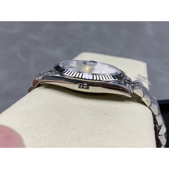 Rolex-Datejust 126334 41mm Jubilee Flt 904L SS/SS Silver/Stk VSF VS3235 Super Clone