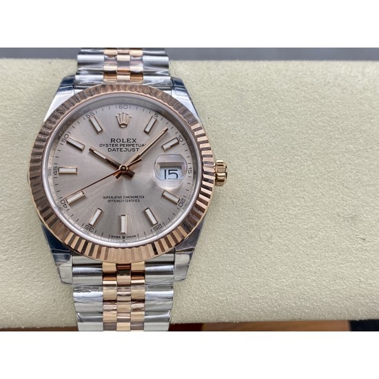 Rolex-Datejust 41mm 126331 Jub RG/SS Champagne Dial VSF VS3235