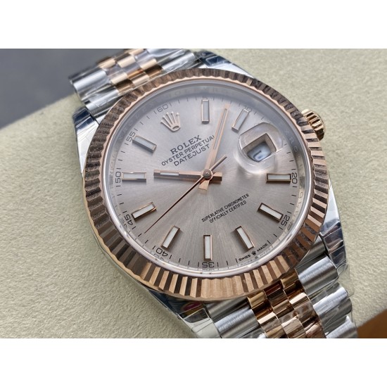 Rolex-Datejust 41mm 126331 Jub RG/SS Champagne Dial VSF VS3235