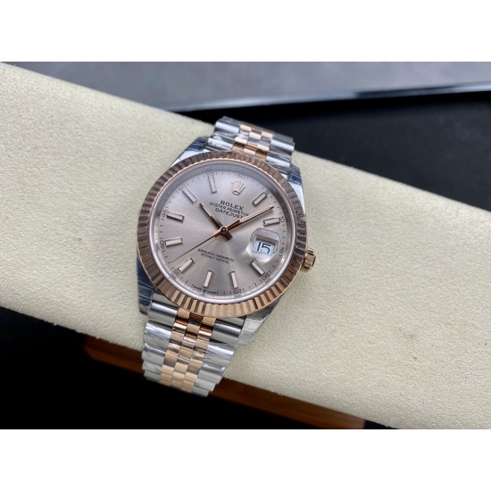 Rolex-Datejust 41mm 126331 Jub RG/SS Champagne Dial VSF VS3235