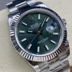 Rolex-Datejust 126334 41mm Oys SS/SS Green/Stk VSF VS3235