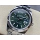 Rolex-Datejust 126334 41mm Oys SS/SS Green/Stk VSF VS3235