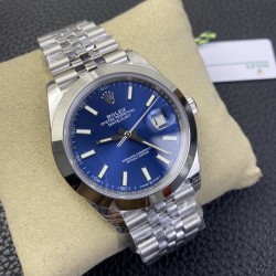 Rolex-Datejust 126300 41mm Jubilee 904L SS/SS Blue/Stk VSF VS3235