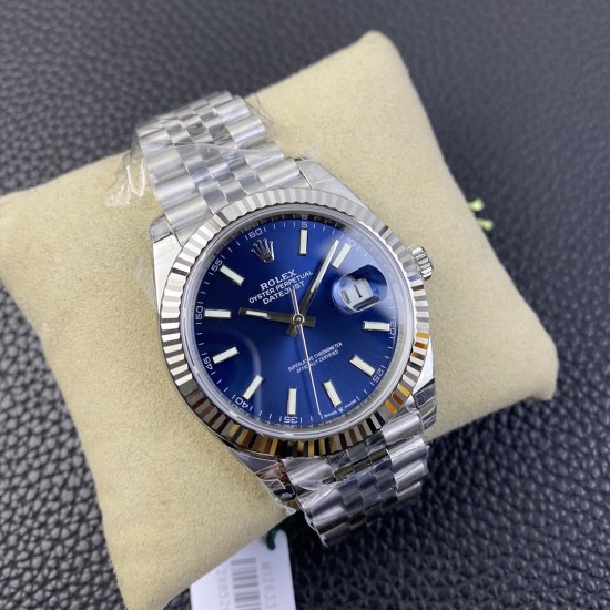 Rolex-Datejust 126334 41mm Jub Flt 904L SS/SS Blue/Stk VSF VS3235