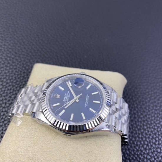 Rolex-Datejust 126334 41mm Jub Flt 904L SS/SS Blue/Stk VSF VS3235