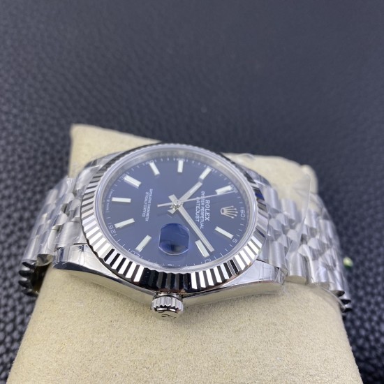 Rolex-Datejust 126334 41mm Jub Flt 904L SS/SS Blue/Stk VSF VS3235