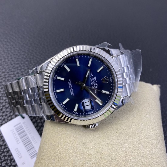 Rolex-Datejust 126334 41mm Jub Flt 904L SS/SS Blue/Stk VSF VS3235