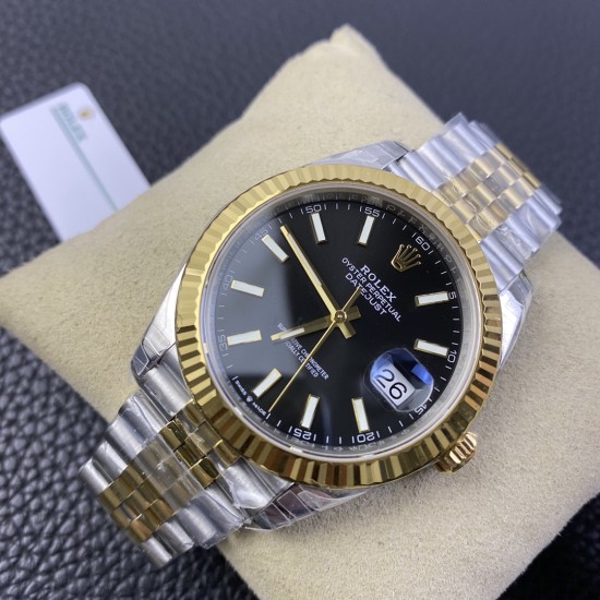 Rolex-Datejust 126333 41mm Jub SS/YG Black Dial VSF VS3235