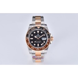 Rolex-GMT II 126711 CHNR Rootbeer Oys 40mm SS/RG Blk CLEAN DD3285 Super Clone