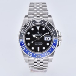 Rolex-GMT II 126710 Batgirl Jub 40mm SS/SS Black Clean DD3285 Super Clone