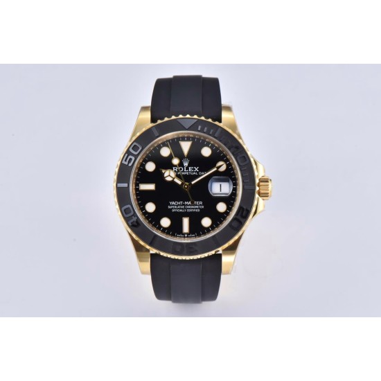 Rolex-Yacht-Master 226658 42mm YG/RU Black/Dot Clean VR3235