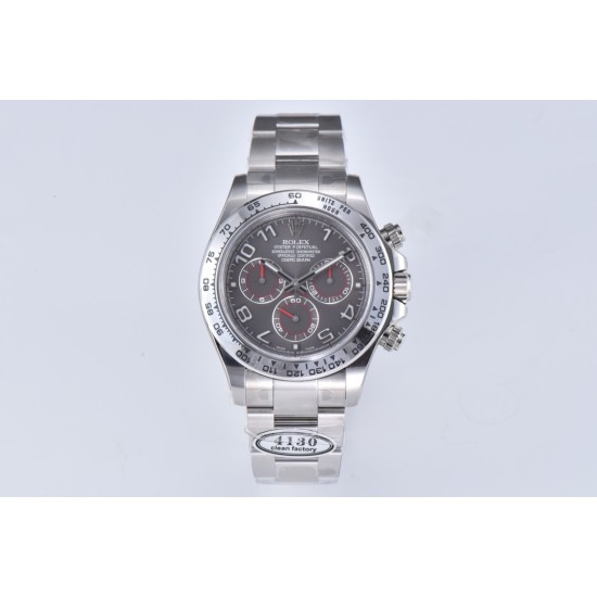 Rolex-Daytona 116509 40mm SS/SS Grey/Num Clean DD4130