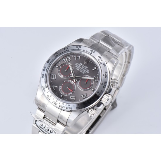 Rolex-Daytona 116509 40mm SS/SS Grey/Num Clean DD4130