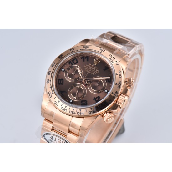 Rolex-Daytona 116505 40mm RG/RG Brown/Num Clean DD4130