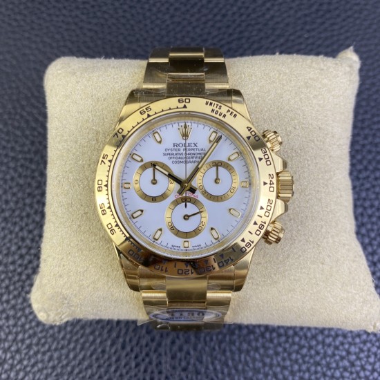 Rolex-Daytona 116508 40mm YG/YG White/Stk Clean DD4130