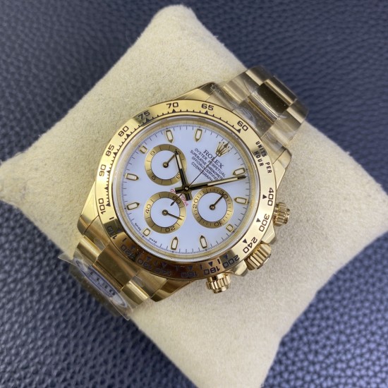 Rolex-Daytona 116508 40mm YG/YG White/Stk Clean DD4130