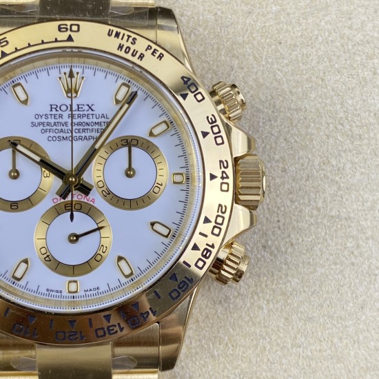 Rolex-Daytona 116508 40mm YG/YG White/Stk Clean DD4130