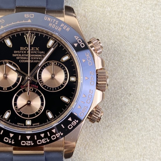 Rolex-Daytona 116515 40mm RG/RU Black/Gold Clean DD4130