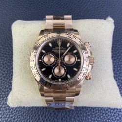 Rolex-Daytona 116505 40mm RG/RG Black/Gold Clean DD4130