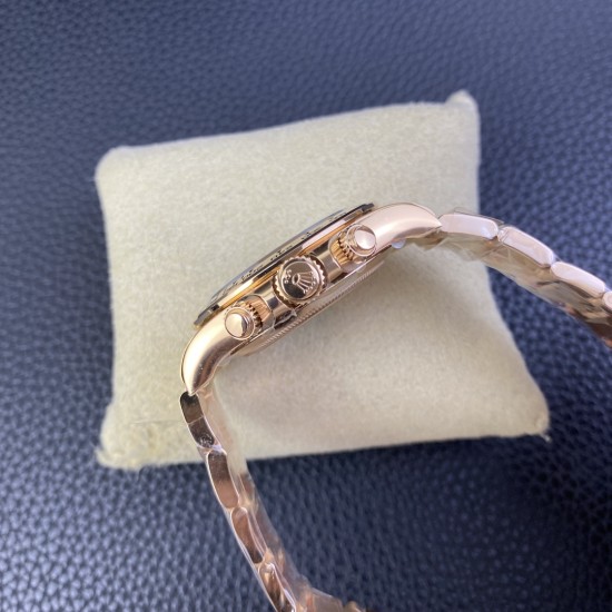 Rolex-Daytona 116505 40mm RG/RG Black/Gold Clean DD4130