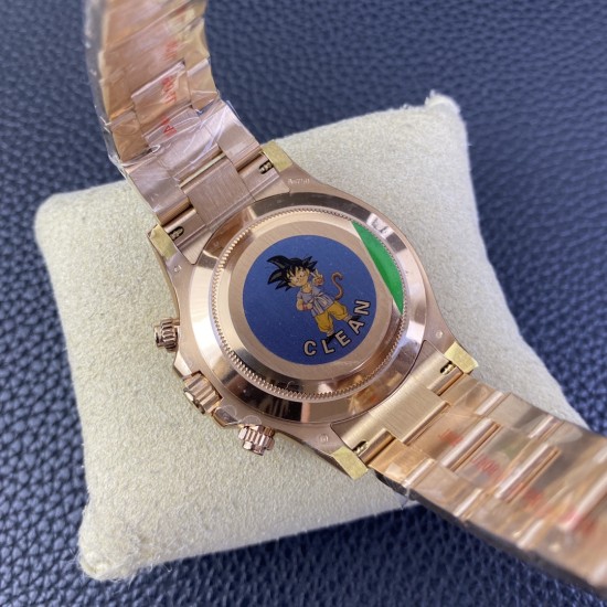 Rolex-Daytona 116505 40mm RG/RG Black/Gold Clean DD4130