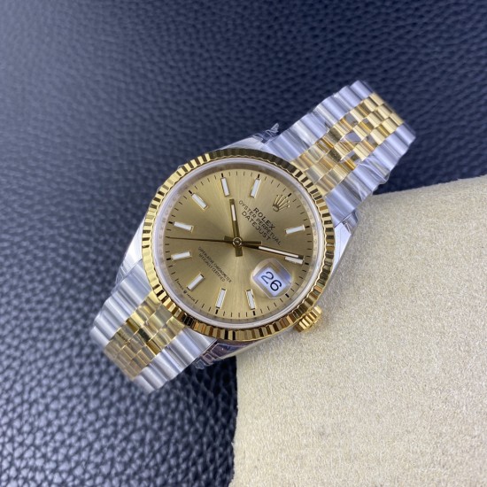 Rolex-Datejust 126233 36mm Jub YG/SS Gold/Stk VSF VS3235