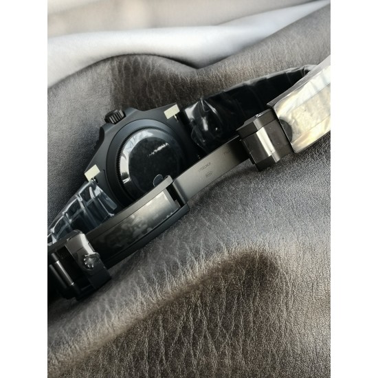 Rolex-Submariner DIW 40mm 904L DLC/DLC Grn/Blk Dial VSF VS3135