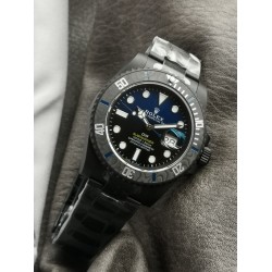 Rolex-Submariner DIW 40mm 904L DLC/DLC Blue/Blk Dial VSF VS3135