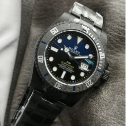Rolex-Submariner DIW 40mm 904L DLC/DLC Blue/Blk Dial VSF VS3135
