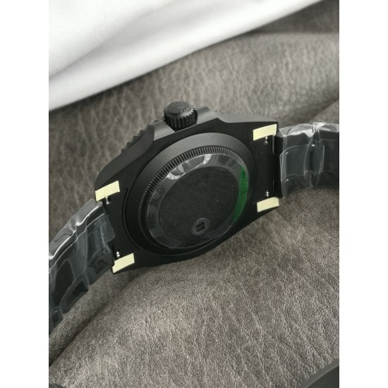 Rolex-Submariner DIW 40mm 904L DLC/DLC Blue/Blk Dial VSF VS3135